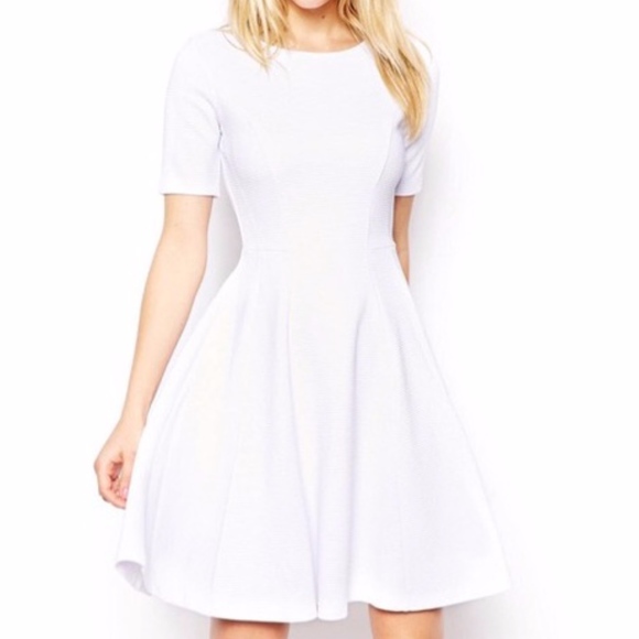 asos short white dress
